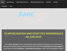 Tablet Screenshot of aarekino.ch